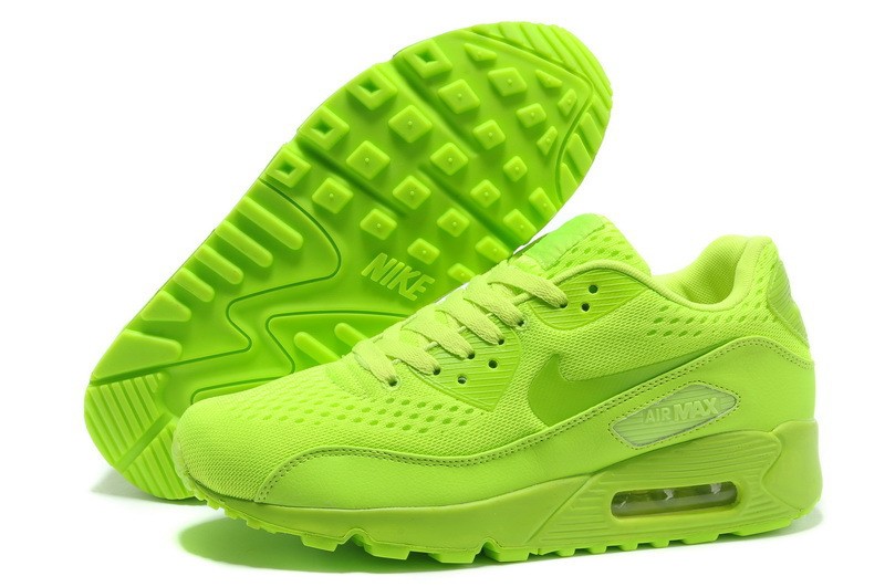 lime green and orange air max 95